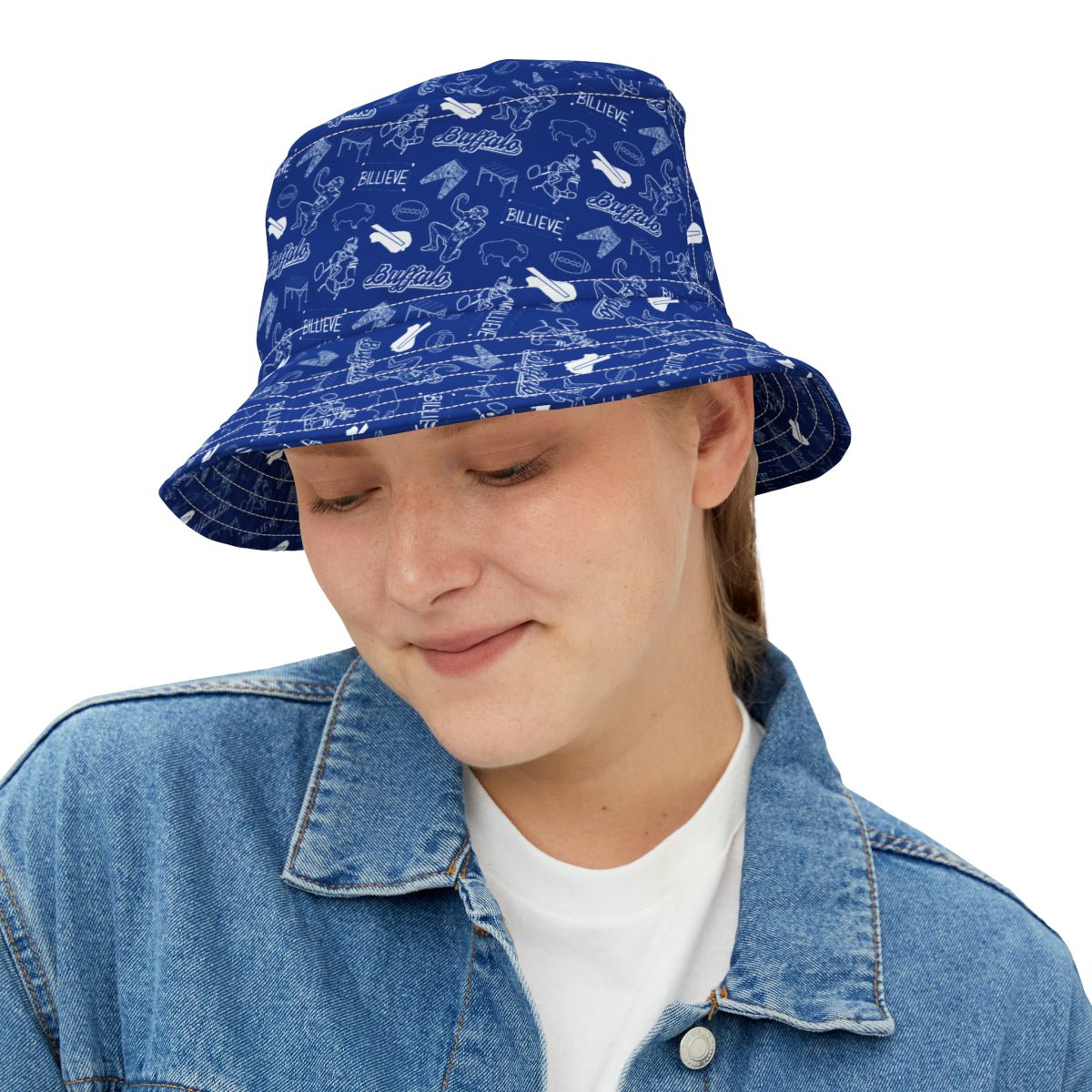 Buffalo Football Bucket Hat - Leveled Up Labels