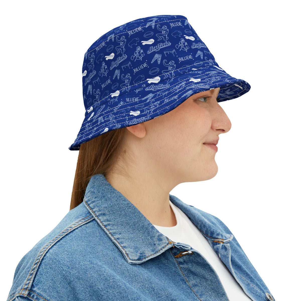 Buffalo Football Bucket Hat - Leveled Up Labels
