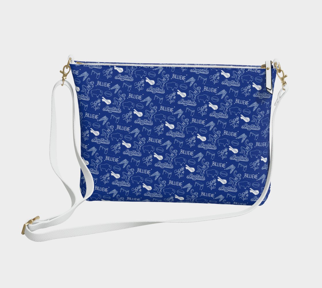 Buffalo Football Vegan Leather Crossbody Purse - Leveled Up Labels