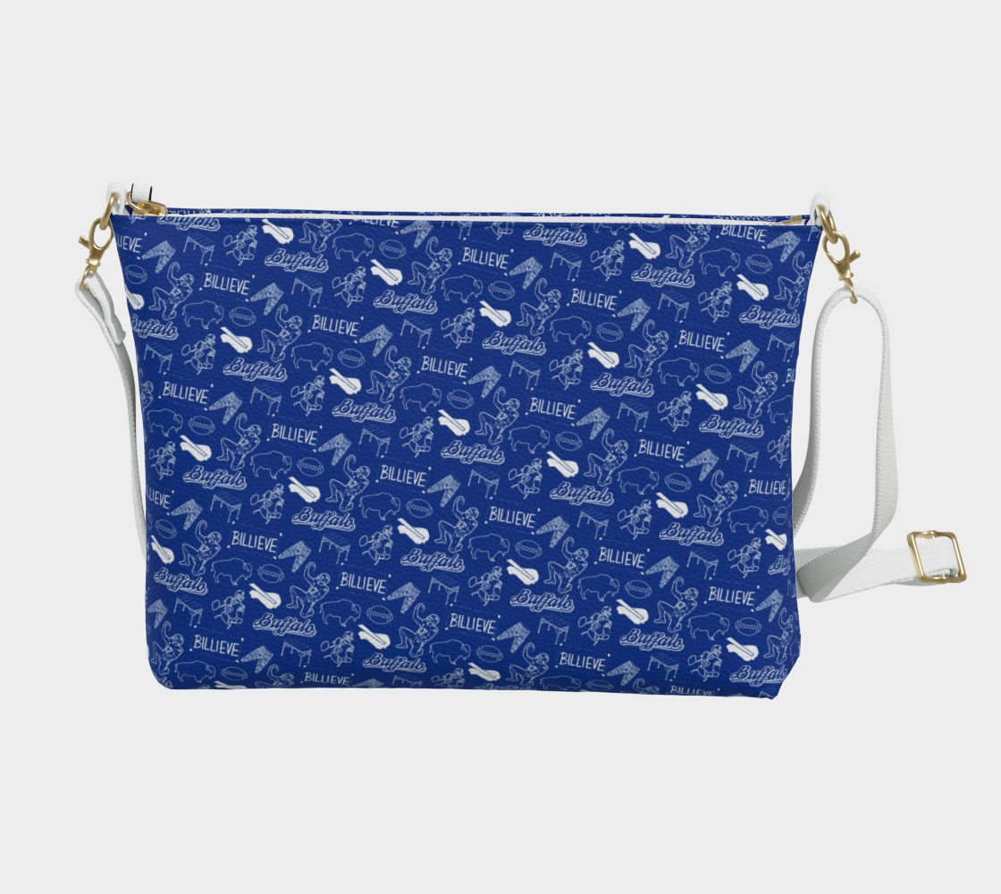 Buffalo Football Vegan Leather Crossbody Purse - Leveled Up Labels