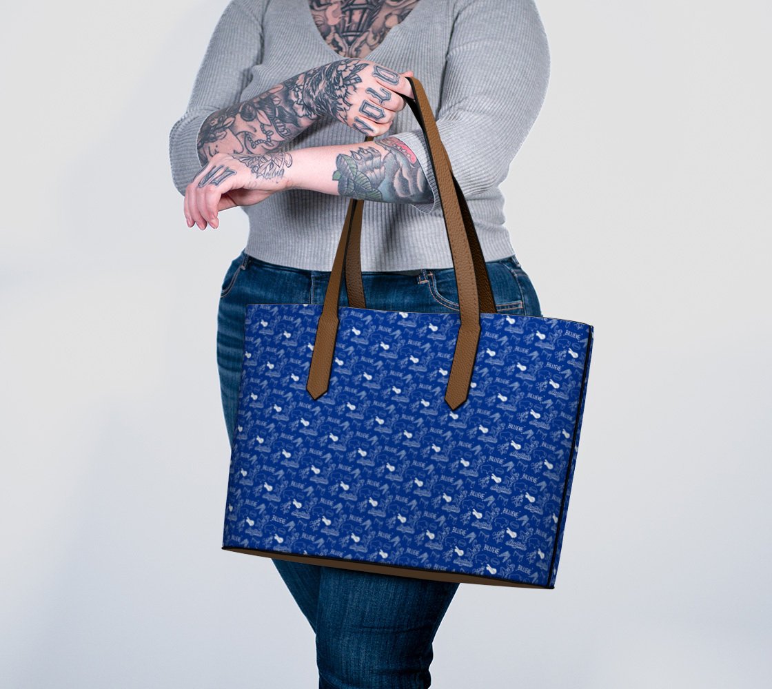 Buffalo Football Vegan Leather Tote Bag - Leveled Up Labels