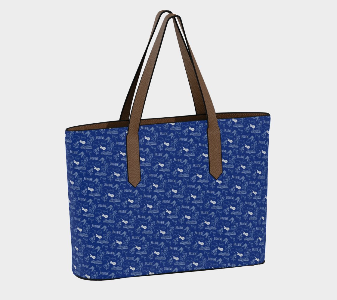 Buffalo Football Vegan Leather Tote Bag - Leveled Up Labels