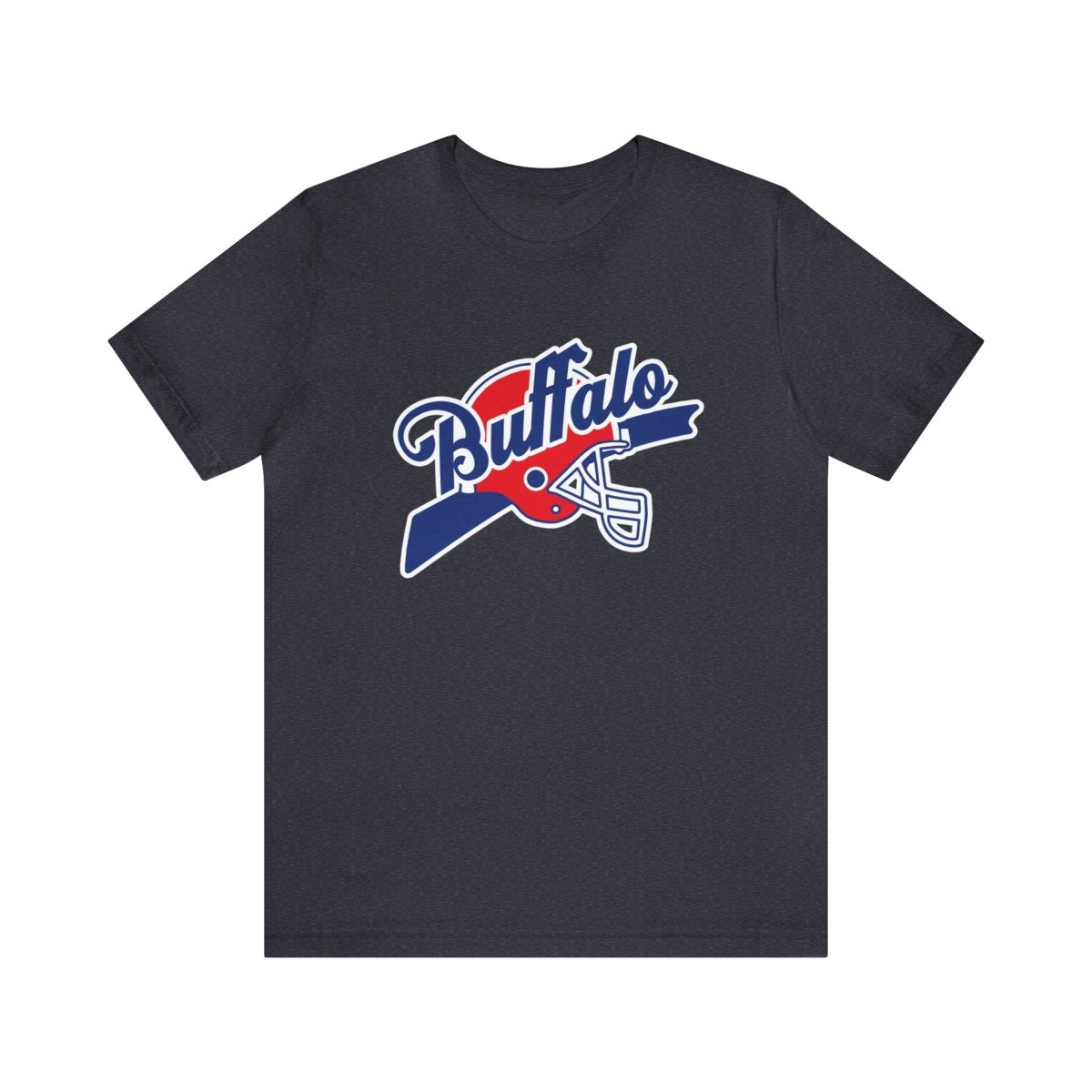 Buffalo Helmet Script T - Shirt - Leveled Up Labels