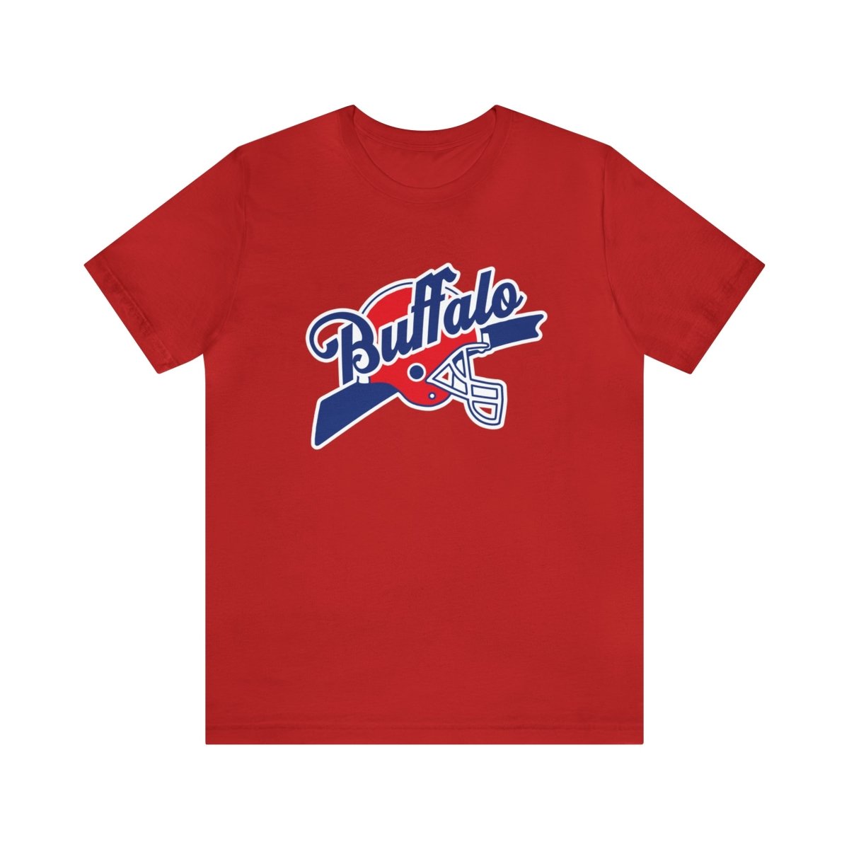 Buffalo Helmet Script T - Shirt - Leveled Up Labels