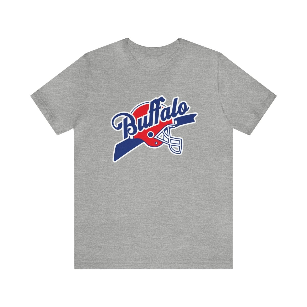 Buffalo Helmet Script T - Shirt - Leveled Up Labels