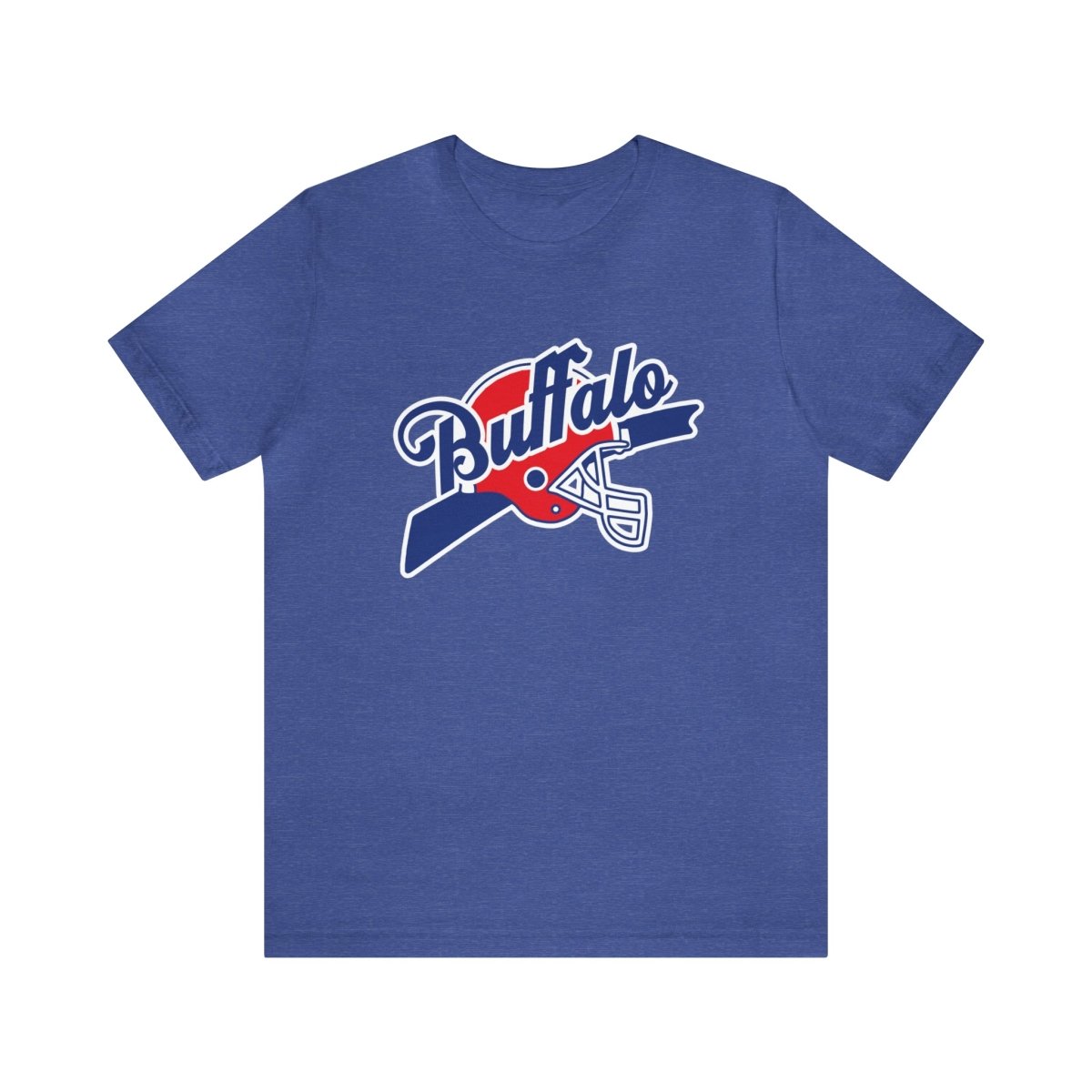 Buffalo Helmet Script T - Shirt - Leveled Up Labels