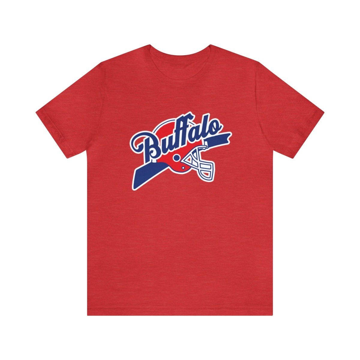 Buffalo Helmet Script T - Shirt - Leveled Up Labels