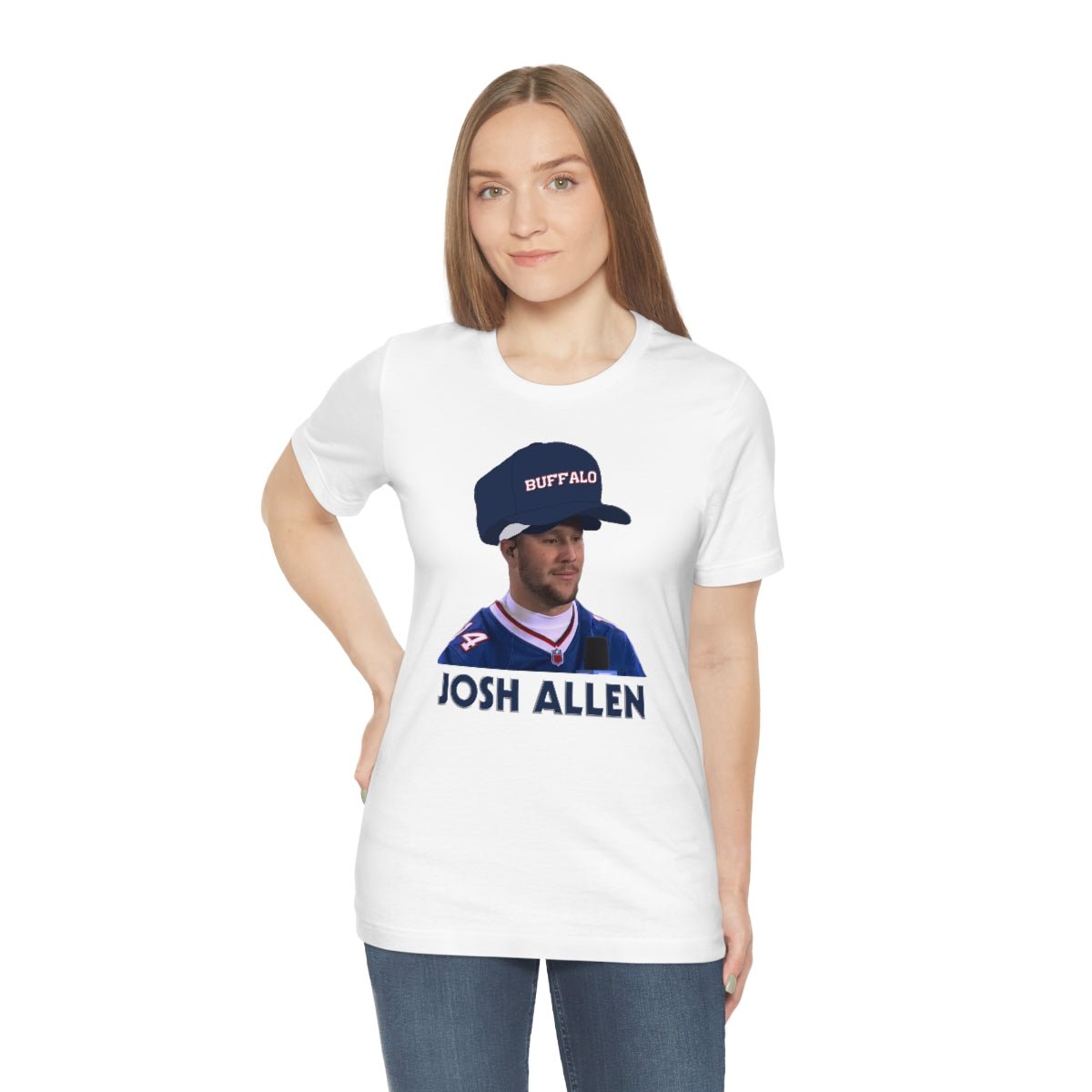 Josh Allen Big Hat T - Shirt - Leveled Up Labels