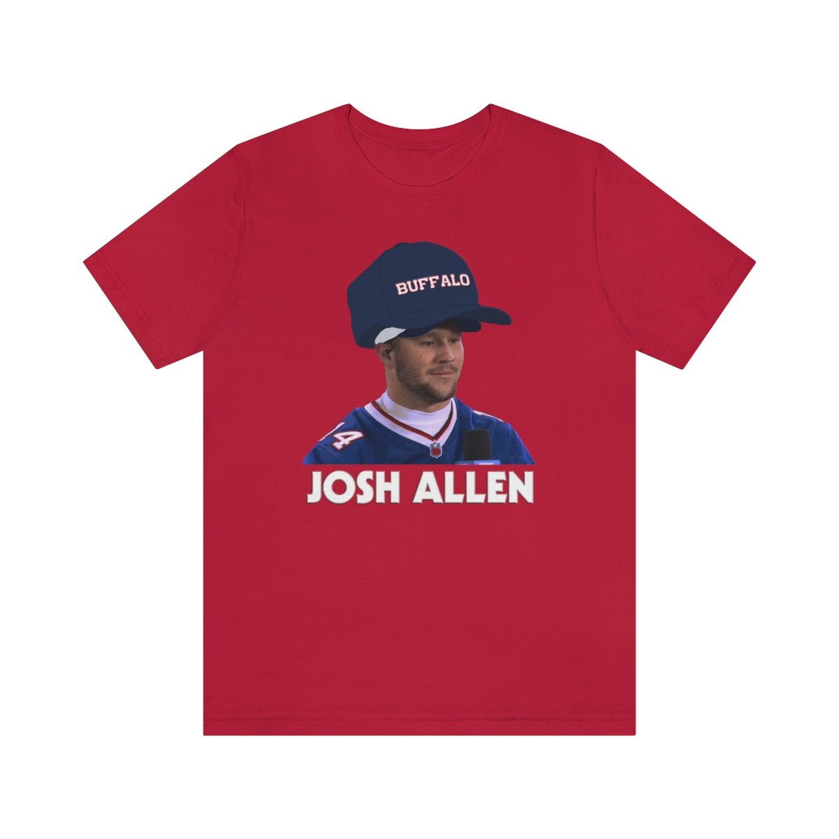 Josh Allen Big Hat T - Shirt - Leveled Up Labels