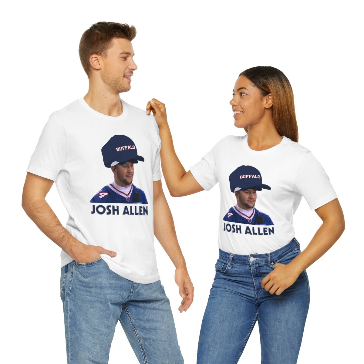 Josh Allen Big Hat T - Shirt - Leveled Up Labels