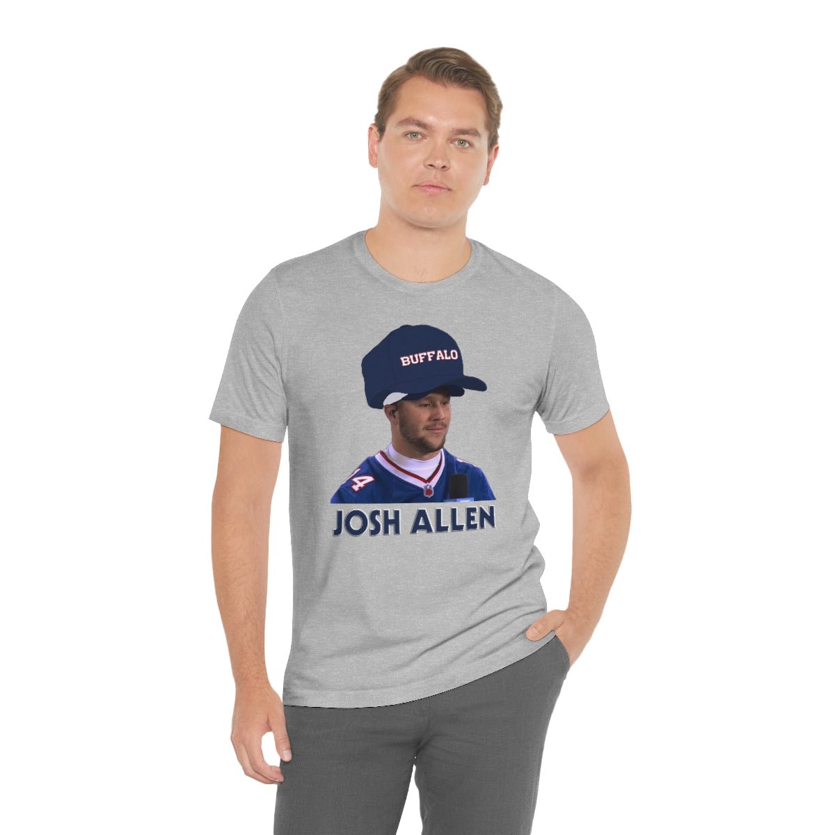Josh Allen Big Hat T - Shirt - Leveled Up Labels