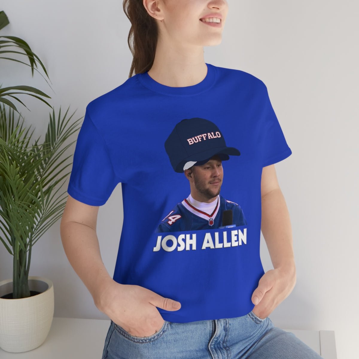 Josh Allen Big Hat T - Shirt - Leveled Up Labels