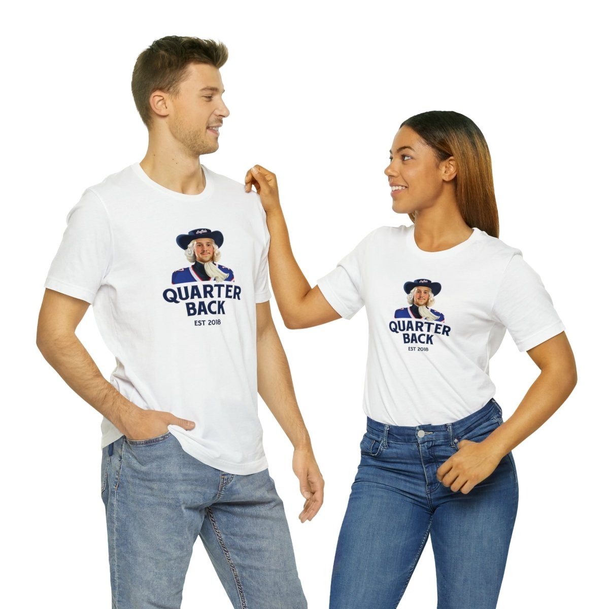 Josh Allen Quarterback "Quaker" Parody T - Shirt - Leveled Up Labels