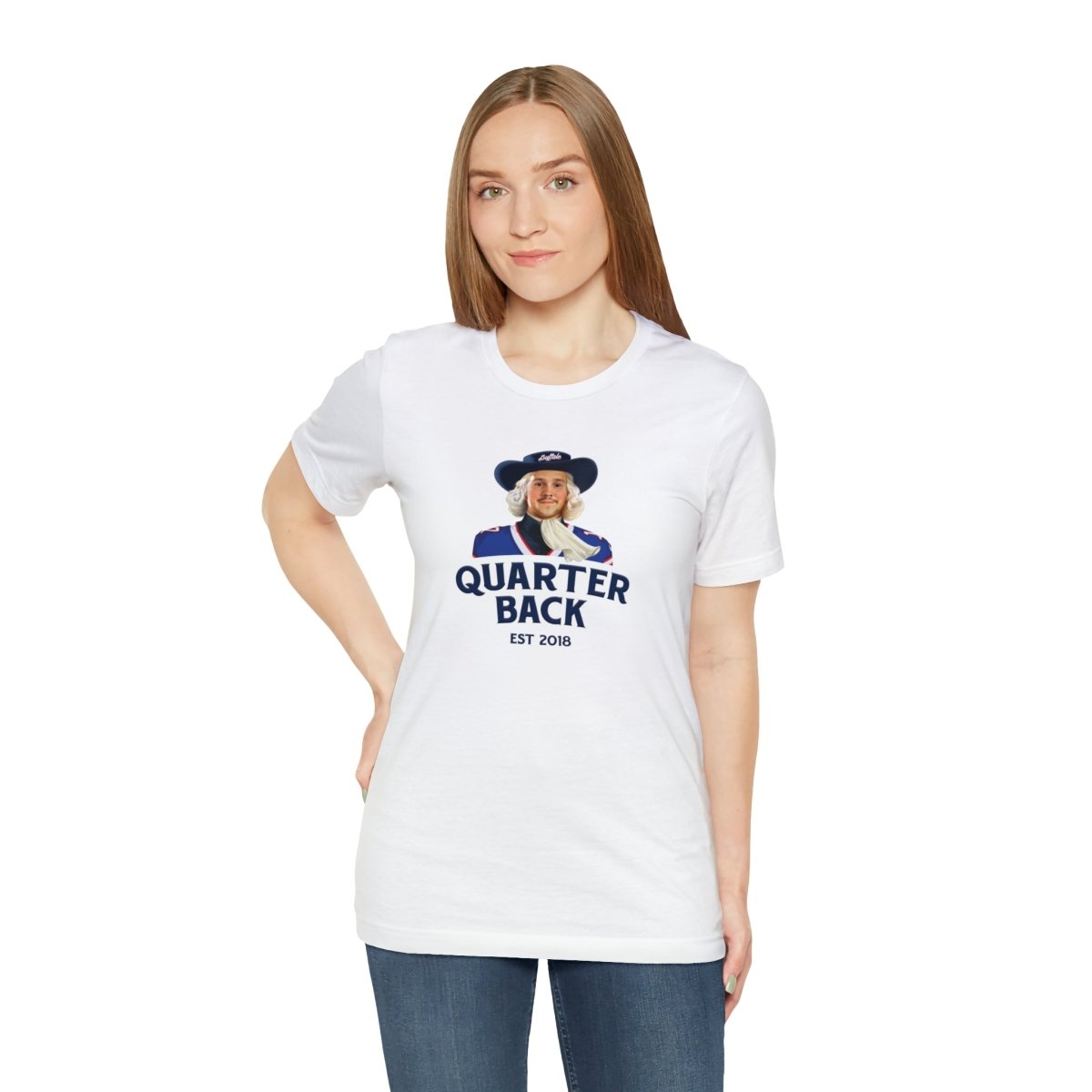 Josh Allen Quarterback "Quaker" Parody T - Shirt - Leveled Up Labels