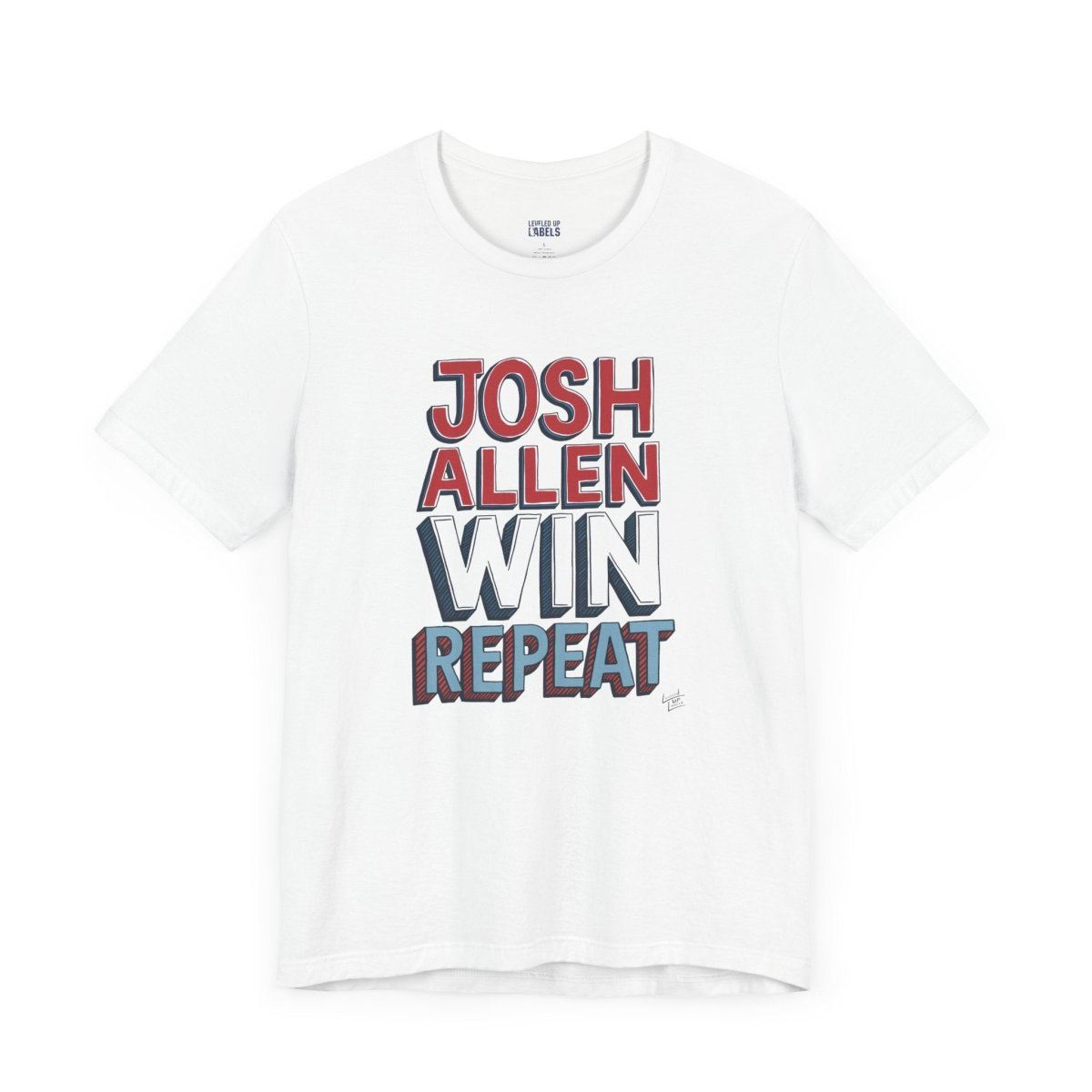 Josh Allen Win Repeat T-Shirt - Leveled Up Labels