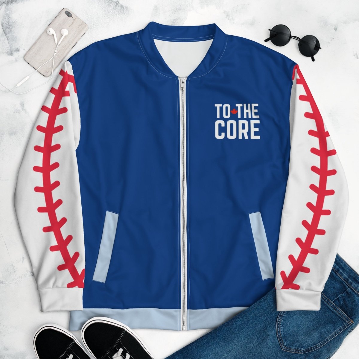 To the Core Unisex Bomber Jacket - Leveled Up Labels