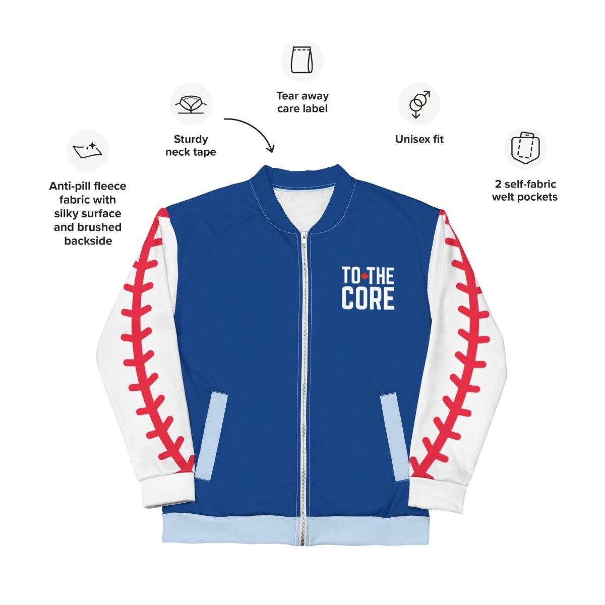 To the Core Unisex Bomber Jacket - Leveled Up Labels