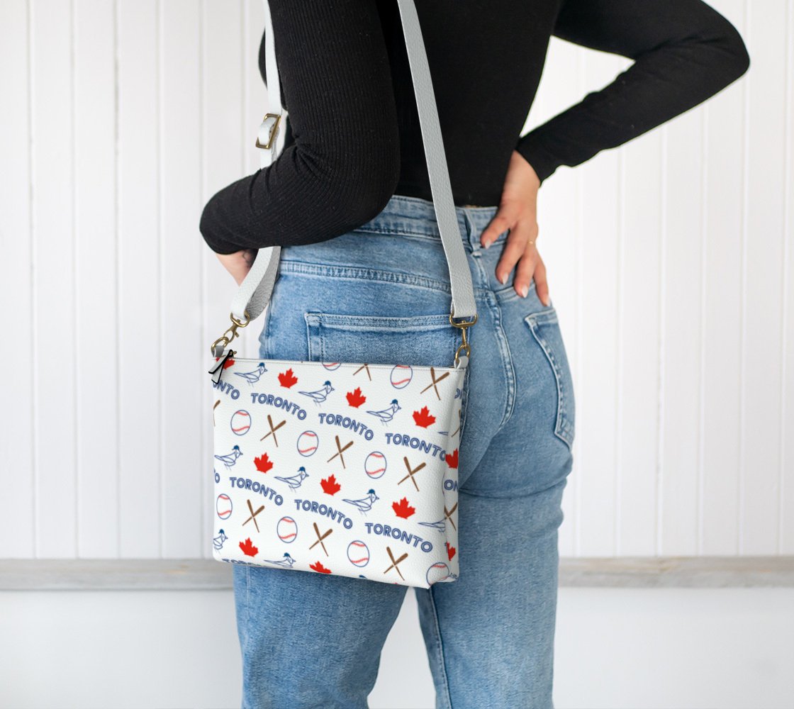 Toronto Baseball Vegan Leather Crossbody Bag - Leveled Up Labels