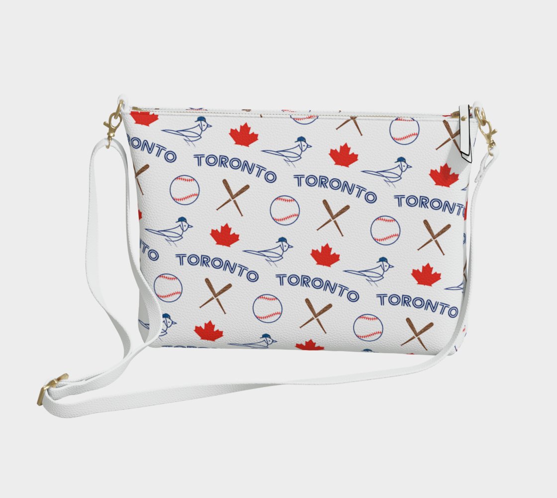 Toronto Baseball Vegan Leather Crossbody Bag - Leveled Up Labels