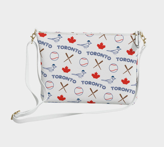 Toronto Baseball Vegan Leather Crossbody Bag - Leveled Up Labels