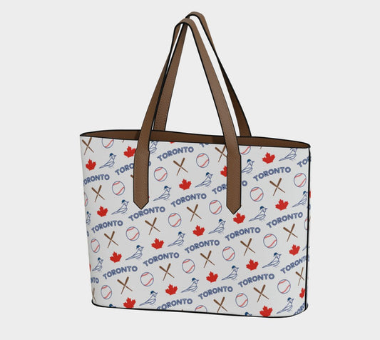 Toronto Baseball Vegan Leather Tote - Leveled Up Labels