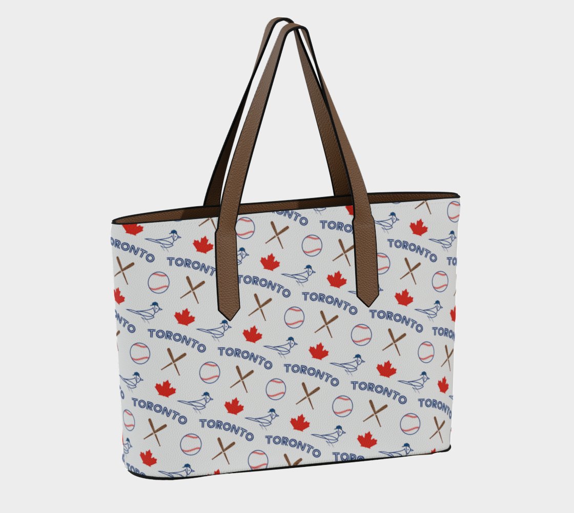 Toronto Baseball Vegan Leather Tote - Leveled Up Labels