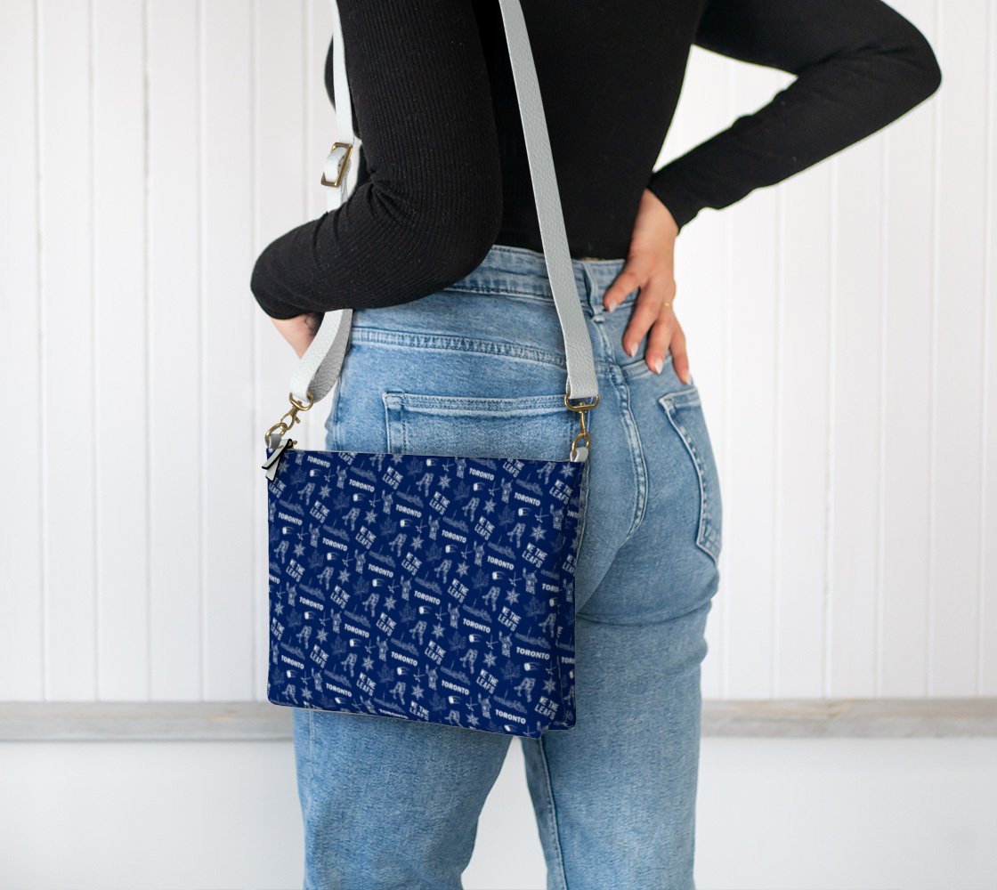 Toronto Hockey Vegan Leather Crossbody Purse - Leveled Up Labels