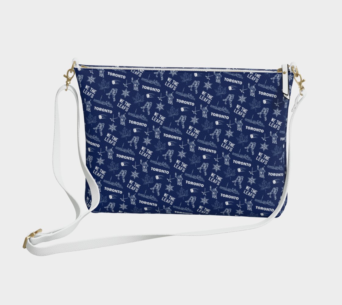 Toronto Hockey Vegan Leather Crossbody Purse - Leveled Up Labels