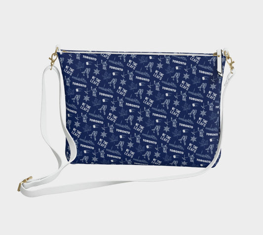 Toronto Hockey Vegan Leather Crossbody Purse - Leveled Up Labels