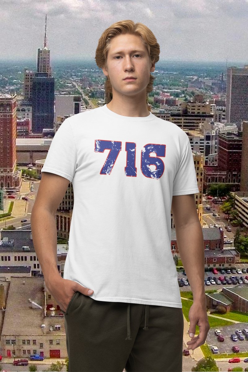 Unisex Buffalo 716 Spirited History T - Shirt - Leveled Up Labels