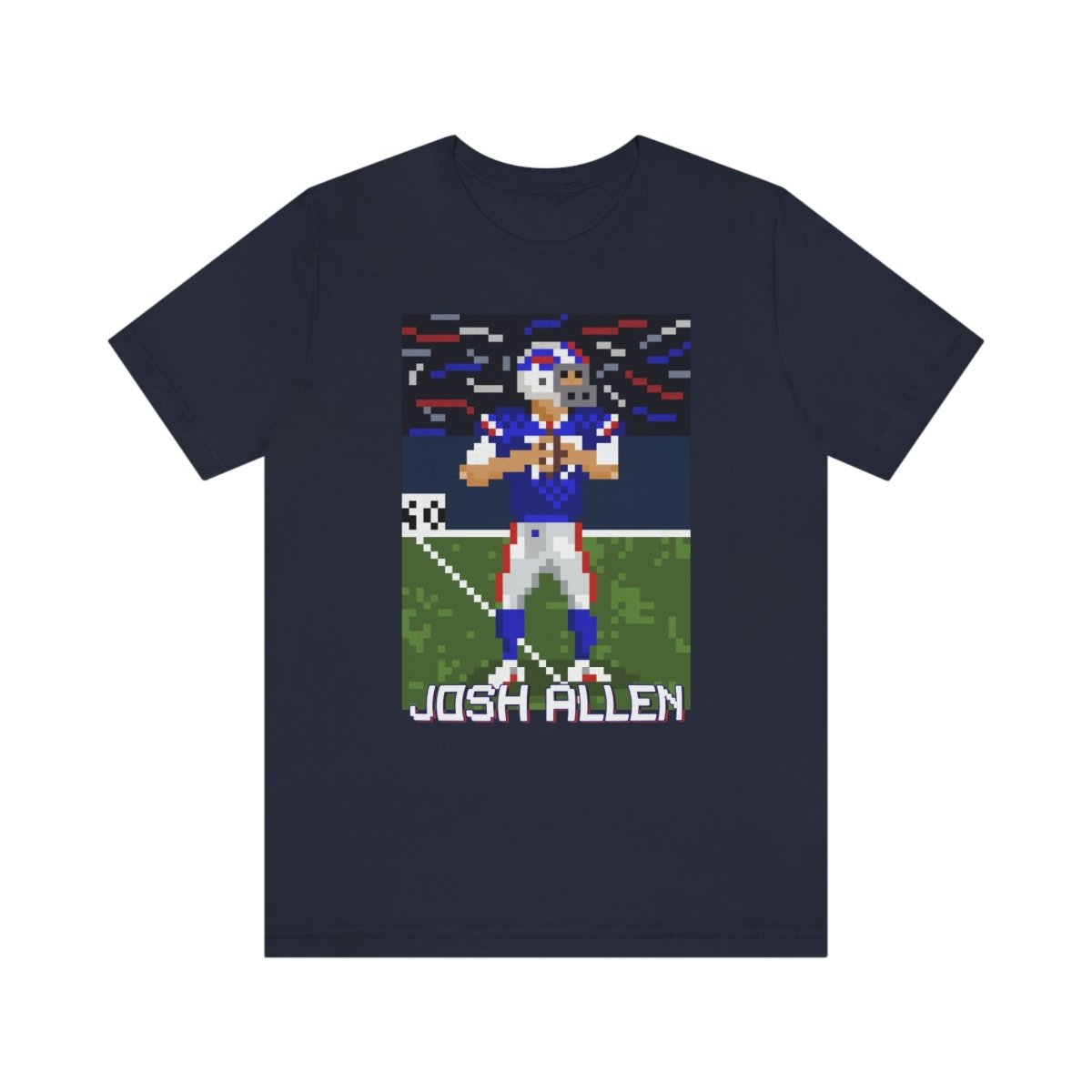 Unisex Josh Allen Pixel Art T - Shirt - Leveled Up Labels