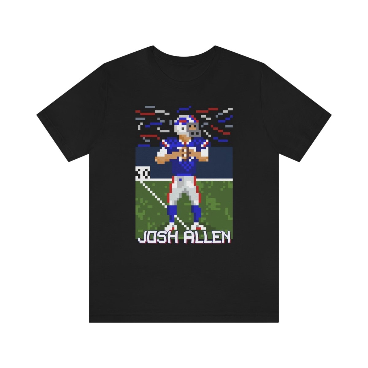Unisex Josh Allen Pixel Art T - Shirt - Leveled Up Labels