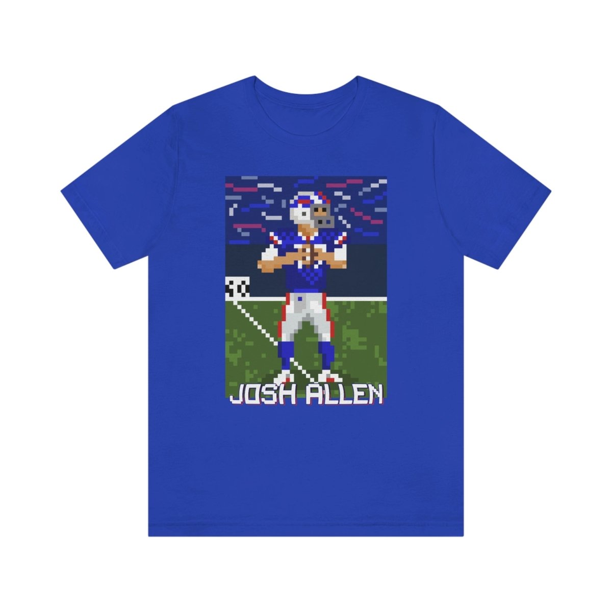 Unisex Josh Allen Pixel Art T - Shirt - Leveled Up Labels