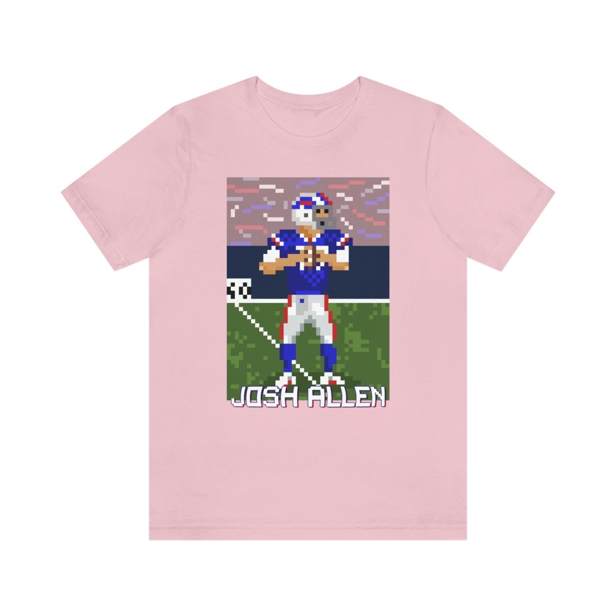 Unisex Josh Allen Pixel Art T - Shirt - Leveled Up Labels