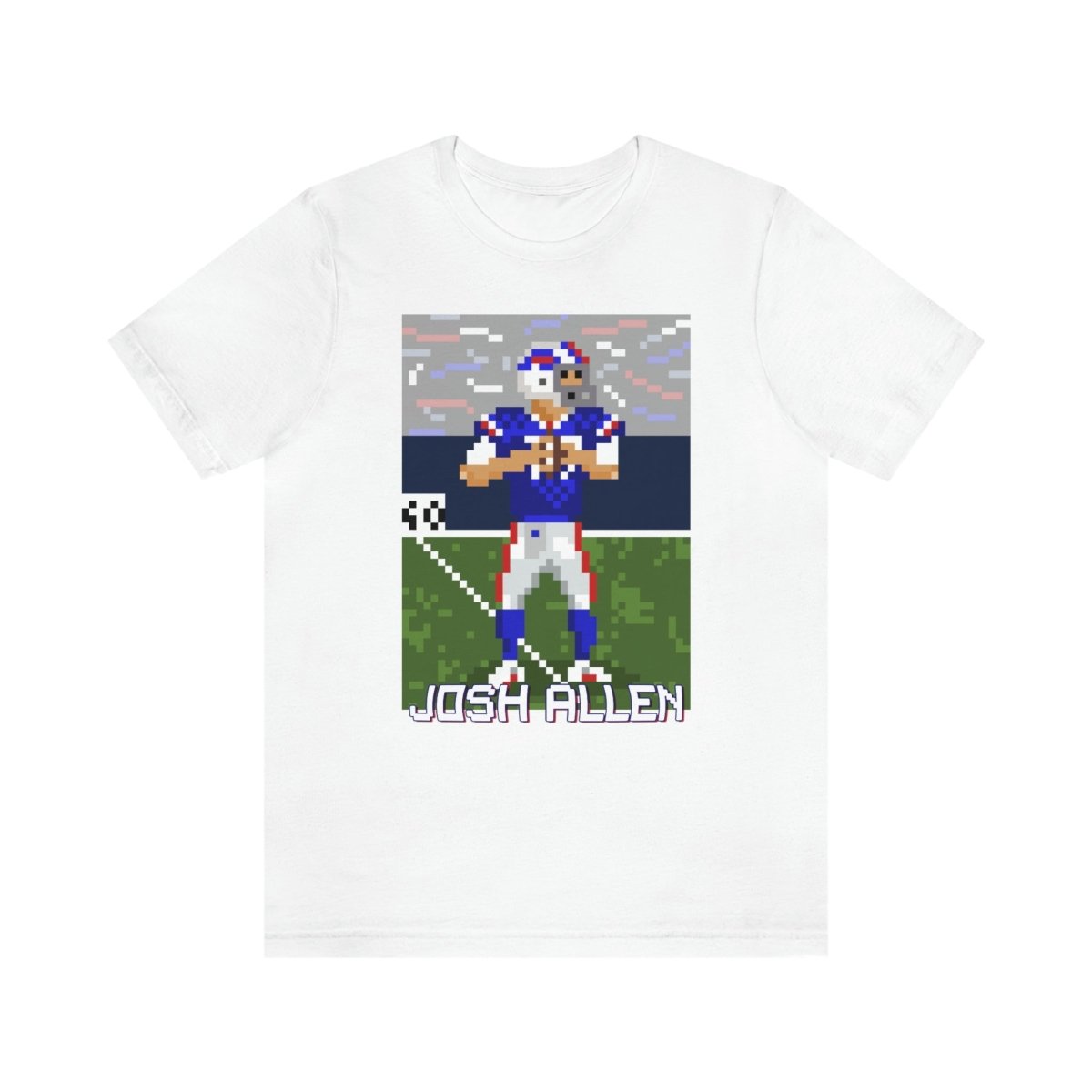 Unisex Josh Allen Pixel Art T - Shirt - Leveled Up Labels