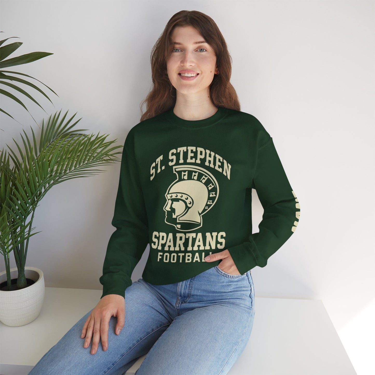 S.S.H.S. Spartan Football Crewneck Sweatshirt