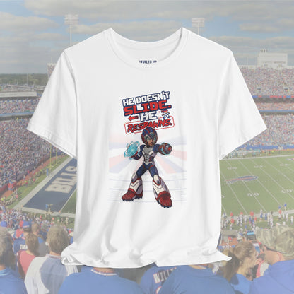 He Doesn't Slide He Respawns T-Shirt