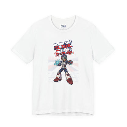 He Doesn't Slide He Respawns T-Shirt