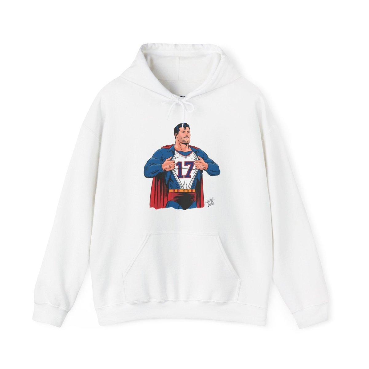 Bills Superfan 17 Hooded Sweatshirt - Leveled Up Labels