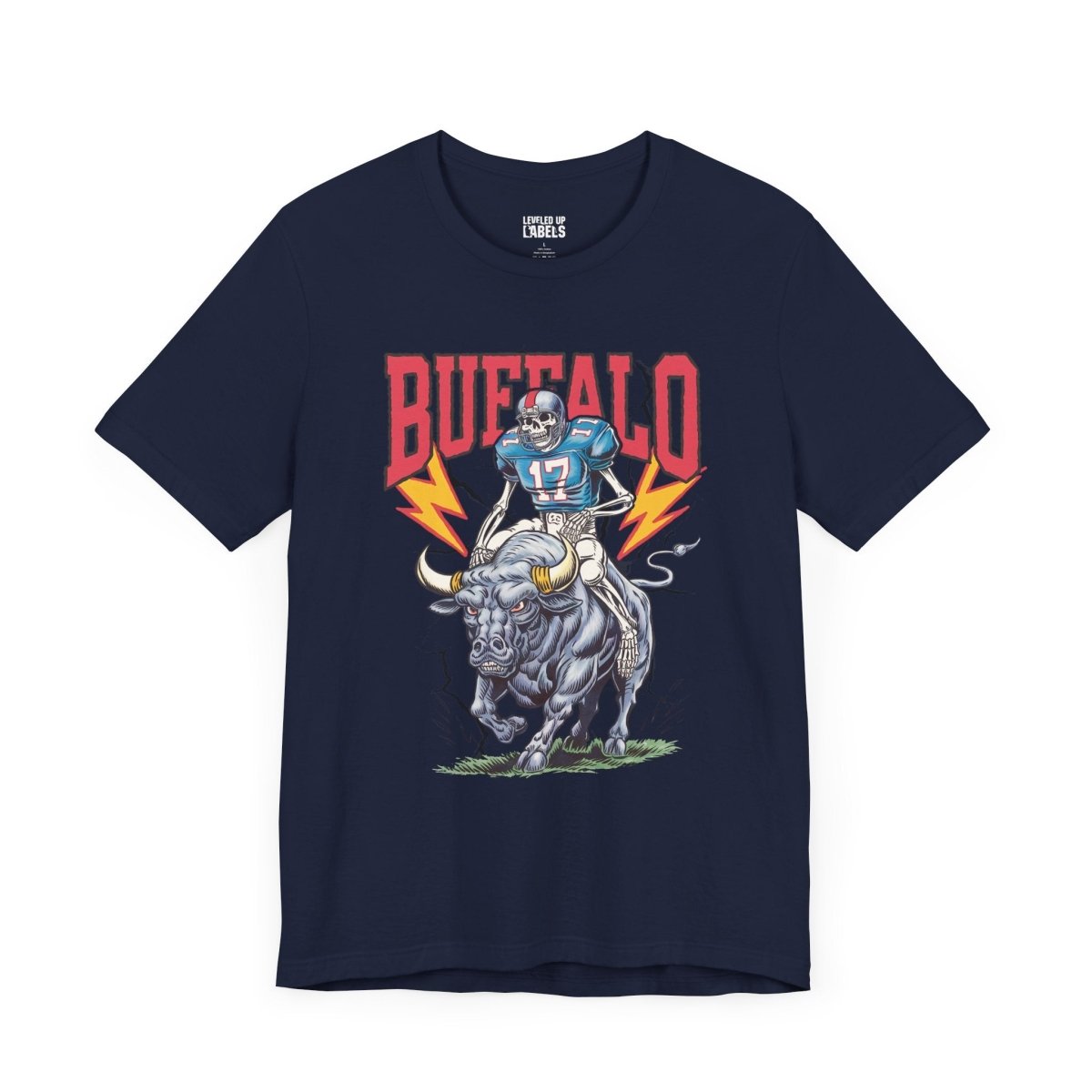 Buffalo Football Skeleton T-Shirt - Leveled Up Labels