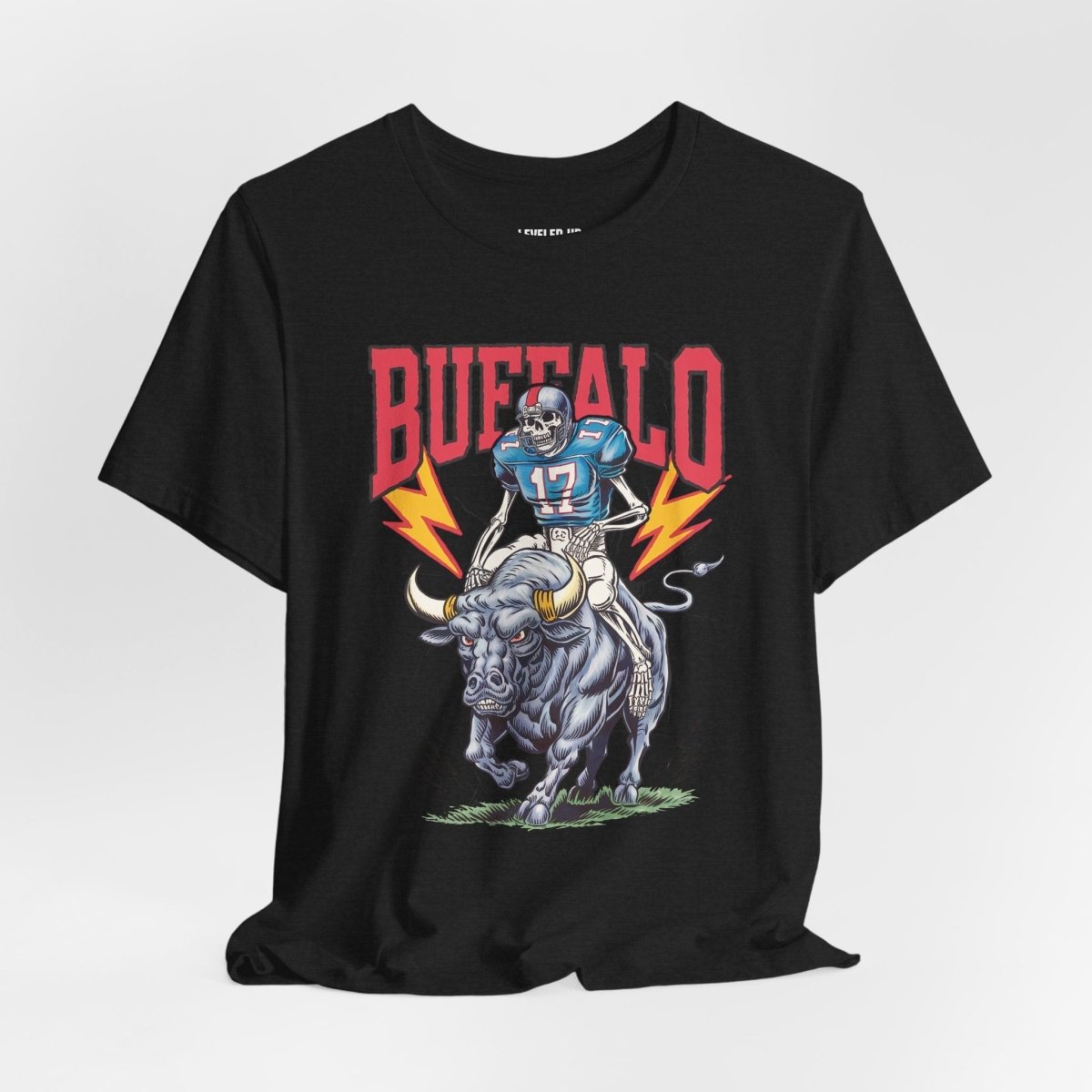 Buffalo Football Skeleton T-Shirt - Leveled Up Labels