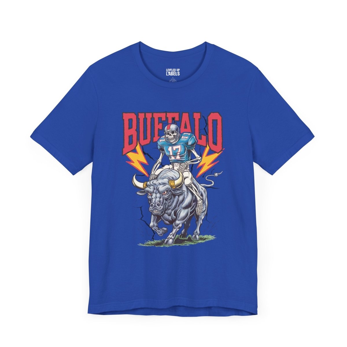 Buffalo Football Skeleton T-Shirt - Leveled Up Labels