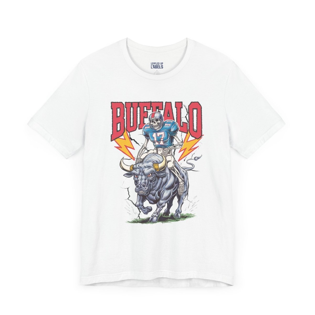 Buffalo Football Skeleton T-Shirt - Leveled Up Labels