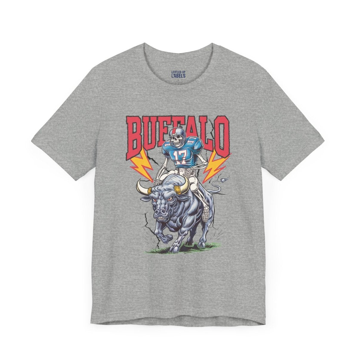 Buffalo Football Skeleton T-Shirt - Leveled Up Labels