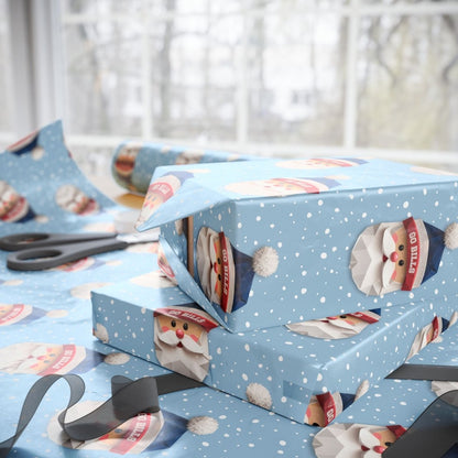 Go Bills Santa Wrapping Paper - Leveled Up Labels