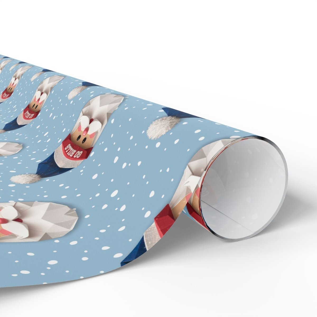 Go Bills Santa Wrapping Paper - Leveled Up Labels