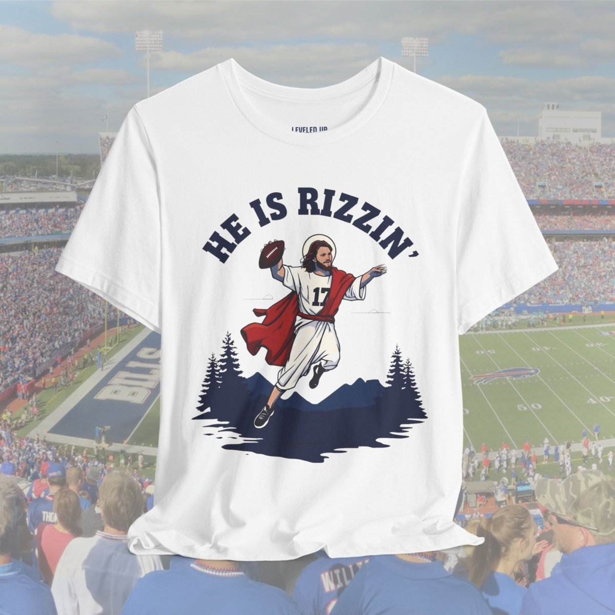 He is Rizzin' Josh Allen T-Shirt - Leveled Up Labels