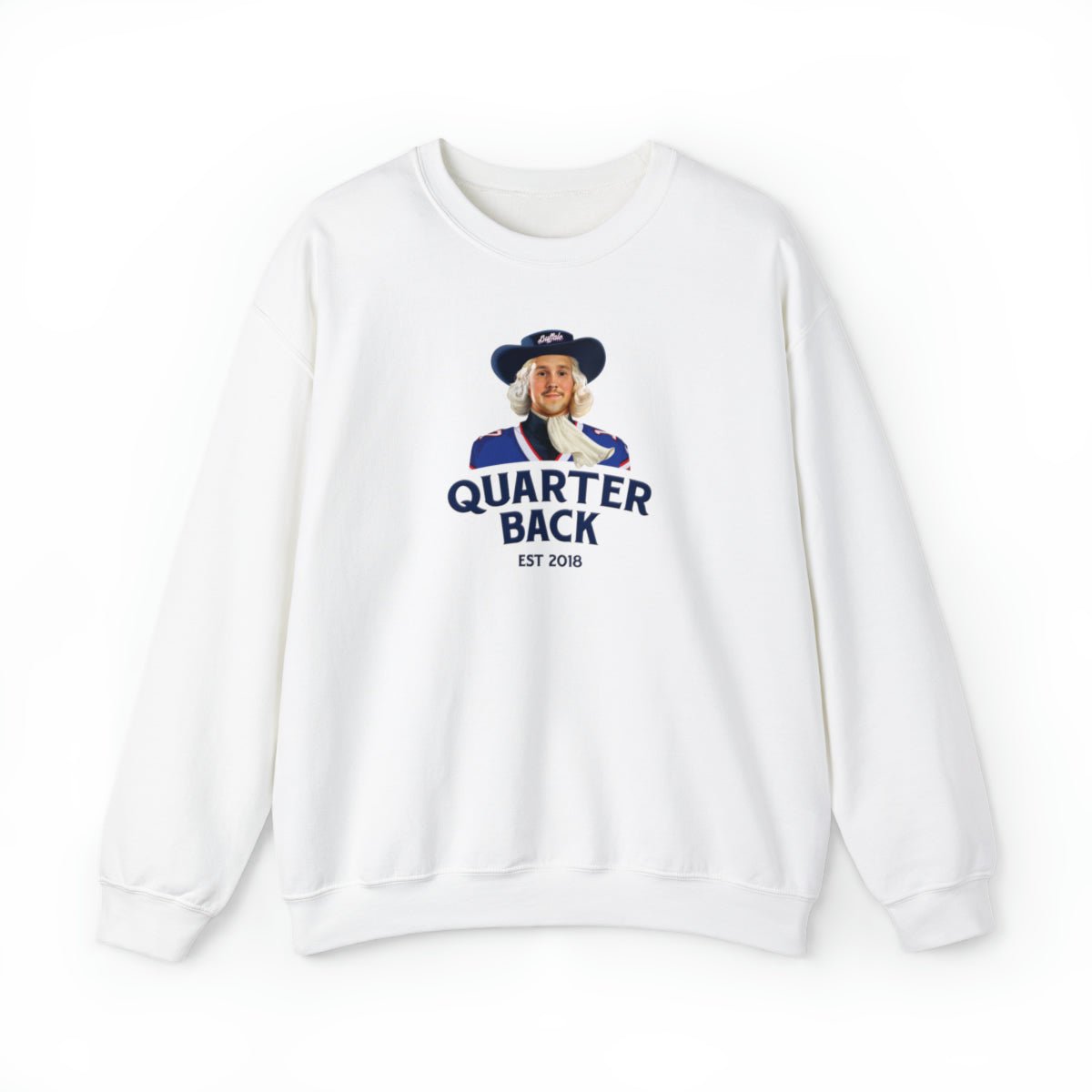 Josh Allen Quarterback "Quaker" Parody Crewneck Sweatshirt - Leveled Up Labels