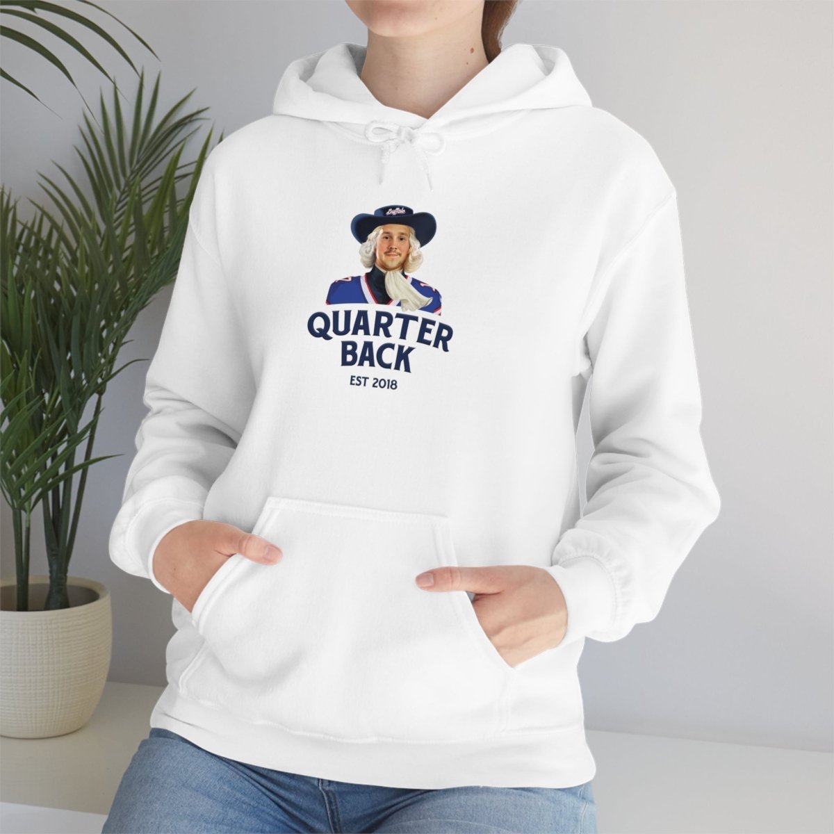 Josh Allen Quarterback "Quaker" Parody Hoodie - Leveled Up Labels