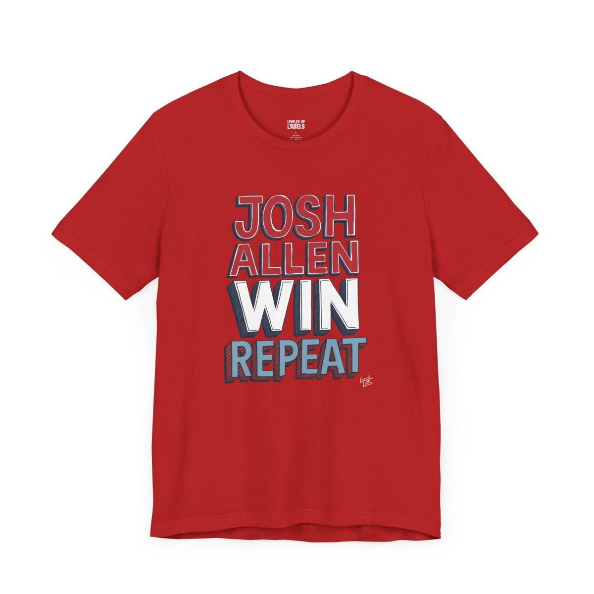 Josh Allen Win Repeat T-Shirt - Leveled Up Labels